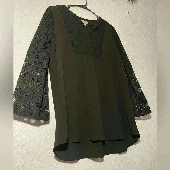 Fig and Flower Black Long sleeve Womens Size Large Blouse - Picture 5 of 8